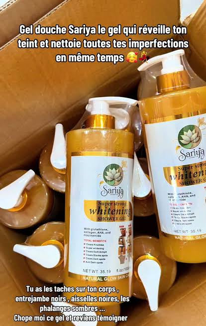 Sariya 🧴 Gel de douche Éclaircissante ✅ Zero Dépigmentation ❌ Anti Imperfections ✅✅